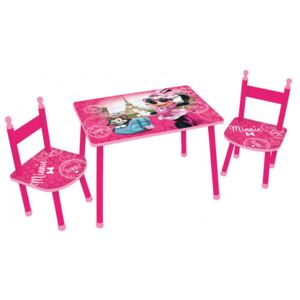 CIJEP FUN HOUSE Detský stôl so stoličkami Minnie Mouse 712885
