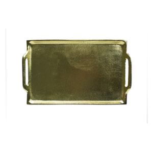 Mars & More Zlatý kovový servírovací tácek - 20 * 14cm