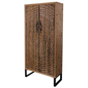 Skriňa 2-dverová L´OCA NERA reliéfne drevo 1J120