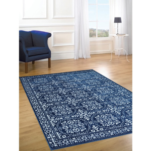 Modrý koberec Webtappeti Reflex Duro, 160 × 230 cm