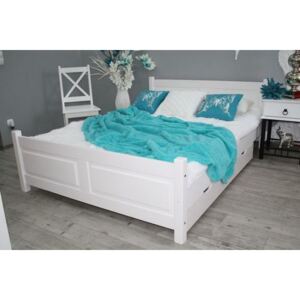 OVN posteľ LENA biela 120x200cm+rošt-výpredaj