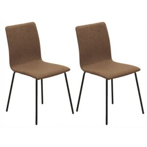 2 kusy, jedálenská stolička, hnedá/čierna, RENITA