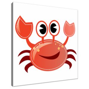Obraz na plátne Veselý červený krab 30x30cm 3023A_1AI