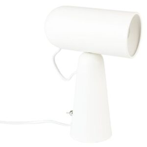 Biela stolová lampa White Label Vesper