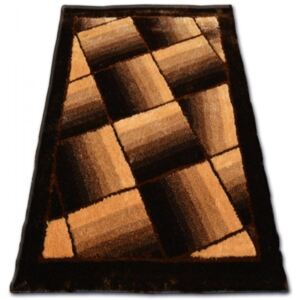 Luxusný kusový koberec Shaggy Sam hnedý, Velikosti 140x190cm