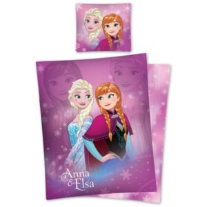 Detexpol · Detské posteľné návliečky Ľadové kráľovstvo - Frozen - Anna & Elsa - 100% bavlna - 70 x 90 + 140 x 200 cm