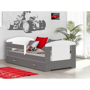 Detská posteľ FILIP Color 160x80, vrátane ÚP, bialy/sivý