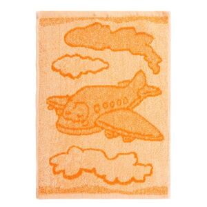 Detský uterák lietadlo oranžové