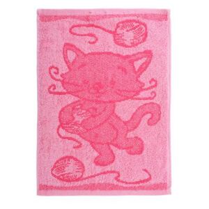 Detský uterák mačička ružový