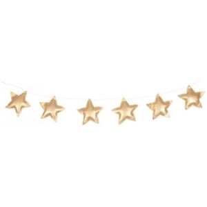 Girlanda šesť hviezdičiek Shiny - Gold