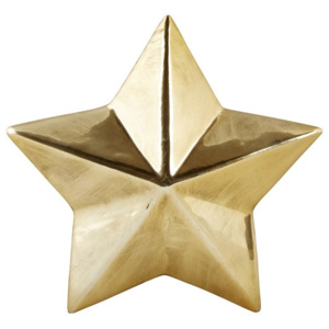 Dekoratívna keramická hviezda v zlatej farbe KJ Collection Ceramic Gold