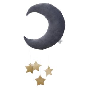 Závesná dekorácia mesiačik Shiny - Graphit
