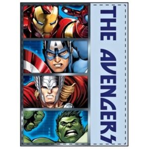 SunCity · Fleecová deka Avengers - Iron Man, Captain America, Thor a Hulk - materiál Coral fleece - rozmer 90 x 120 cm