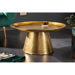 Konferenčný stolík Orient 65cm zlatý