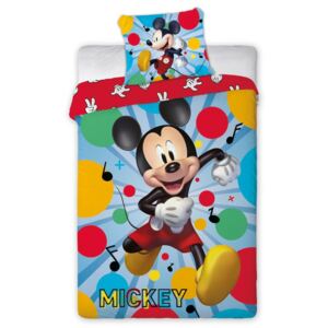 Faro Detské bavlnené obliečky – Mickey Mouse Taneční Párty 140x200/70x90 cm