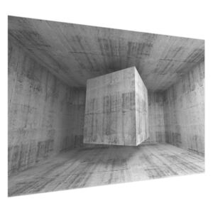 Samolepiaca fólia Lietajúca betónová kocka 3D 200x135cm OK3714A_1AL
