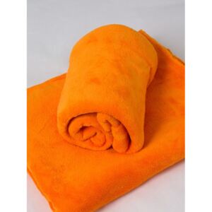 Oranžová deka 150 x 200 cm