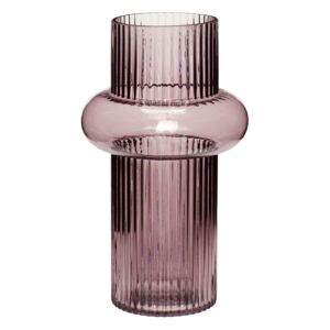 Sklenená váza Pink Glass 28 cm