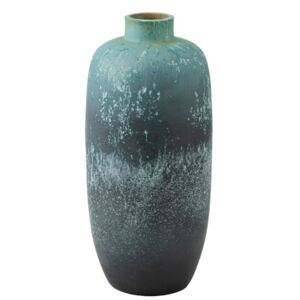 Azúrová keramická dekoračná váza Vintage - Ø 33*72cm