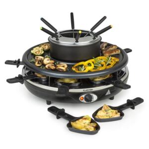 Klarstein Fonduelette, rakletový gril a fondue, 1350 W, 1 liter, Ø 38 cm, pre 8 osôb