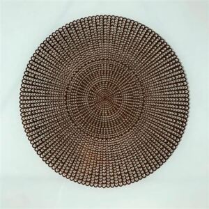 Vinylové dekoratívne prestieranie na stôl Ambiente bronzové 38 cm, IMPOL TRADE