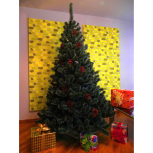 Umelý vianočný stromček - Borovica bielozelenej 160 cm