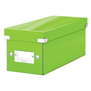 Zelená úložná škatuľa s vekom Leitz CD Disc, dĺžka 35 cm