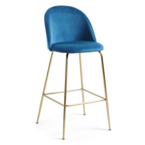 Modrá barová stolička La Forma Mystere, výška 108 cm