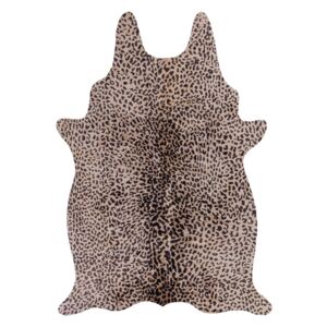 Flair Rugs koberce Kusový koberec Faux Animal Leopard Print Brown/Natural - 155x190 tvar kožešiny cm