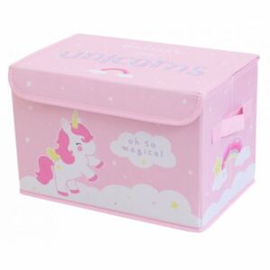 Box na hračky ružový Unicorn