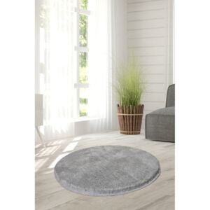 Svetlosivý koberec Milano, ⌀ 90 cm