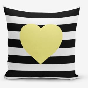 Obliečky na vaknúš s prímesou bavlny Minimalist Cushion Covers Striped Yellow, 45 × 45 cm