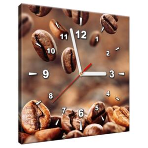 Tlačený obraz s hodinami Kávové bohatstvo ZP2411A_1AI