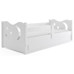 BMS Detská posteľ Mikolaj 1 | BIELA 160x80 cm Farba: Biela / biela
