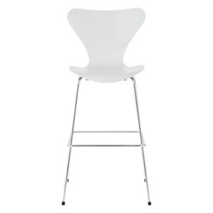 Fritz Hansen Barová stolička Series 7, white / chrom