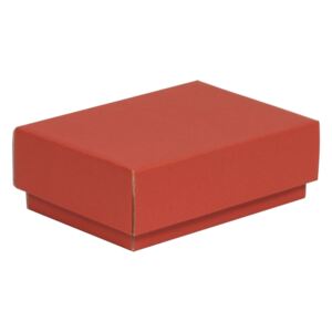 Darčeková krabička s vekom 150x100x50/40 mm, koralová