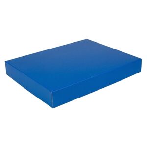 Darčeková krabica na košele 380x285x50/50 mm, modrá matná