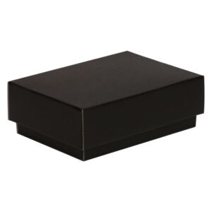 Darčeková krabička s vekom 150x100x50/40 mm, čierna
