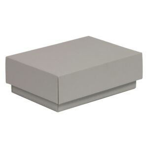 Darčeková krabička s vekom 150x100x50/40 mm, sivá