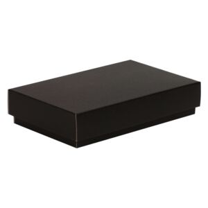 Darčeková krabička s vekom 250x150x50/40 mm, čierna