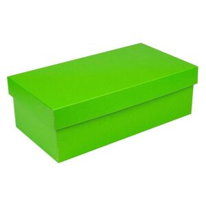 Darčeková krabička s vekom 250x170x110/35 mm, zelená matná