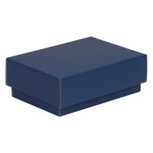 Darčeková krabička s vekom 150x100x50/40 mm, modrá