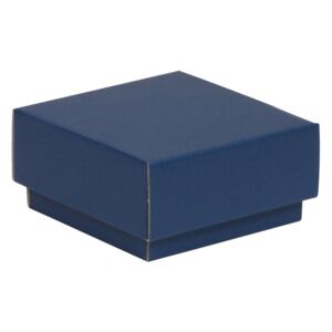 Darčeková krabička s vekom 100x100x50/40 mm, modrá