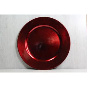 Plastová tácka - červená (p. 33 cm) - vianočný