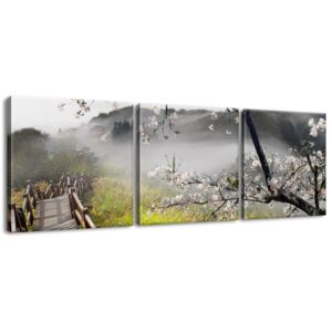 Gario Obraz na plátne Kvitnúca višňa Rozmery (š x v): 120 x 40 cm