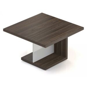 Rauman Konferenčný stôl Lineart 120 x 120 cm brest tmavý / biela