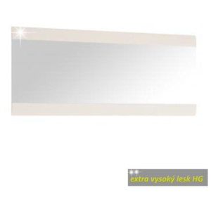 Zrkadlo veľké, biela extra vysoký lesk HG, LYNATET TYP 121 | TEMPO KONDELA