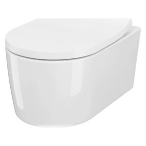 Cersanit INVERTO závesná wc misa StreanOn 52 x 35,5 cm + pomaly-padajúce sedátko, Biela, S701-432 (set)