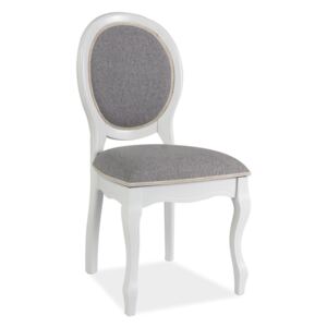 SIG Jedálenská stolička FNSC biela/sivá