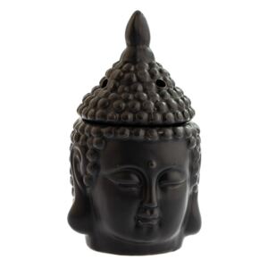 Čierna keramická aromalampa Dakls Buddha